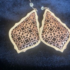 Kendra Scott Addie Gold Drop Earring in Rose Gold